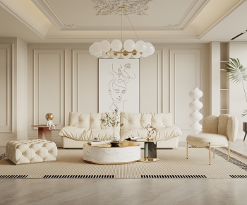 French Style A Living Room-ID:432229034