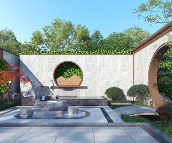 New Chinese Style Courtyard/landscape-ID:572130923