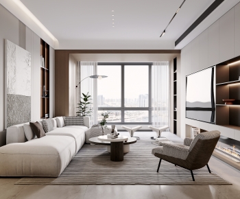 Modern A Living Room-ID:601049906