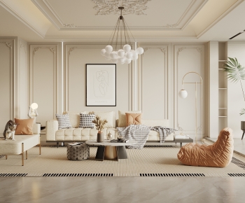 French Style A Living Room-ID:323472988
