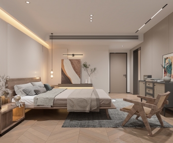 Modern Wabi-sabi Style Bedroom-ID:572242985
