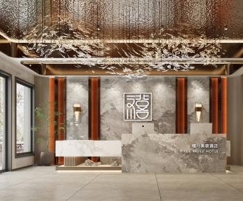 New Chinese Style Lobby Hall-ID:552582031
