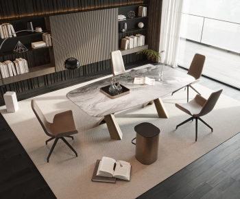 Modern Dining Table And Chairs-ID:974417925