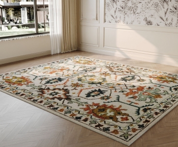 现代花纹地毯-ID:650649072