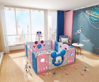 Modern Children's Room Activity Room-ID:352550038