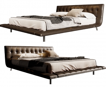 Modern Double Bed-ID:969532974