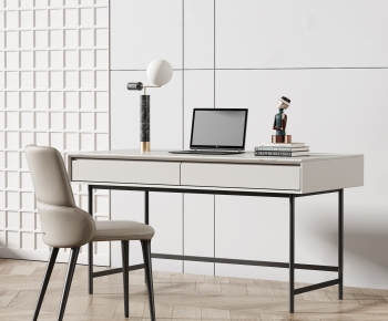 Modern Computer Desk And Chair-ID:517178063