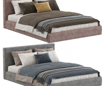 Modern Double Bed-ID:160599957