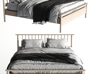 Modern Double Bed-ID:117028004