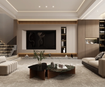 Modern A Living Room-ID:181989911