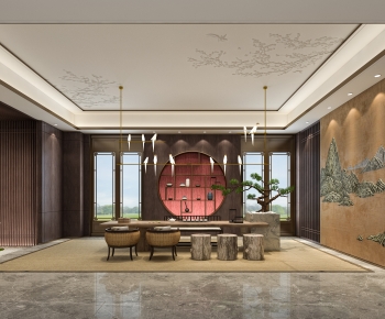 New Chinese Style Tea House-ID:969731092