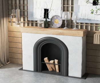 Simple European Style Fireplace-ID:302499063