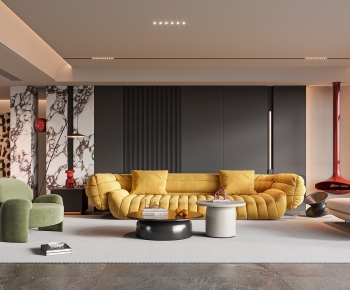 Modern A Living Room-ID:137279033