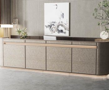 New Chinese Style Reception Desk-ID:435281044