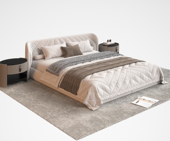Modern Double Bed-ID:945988896