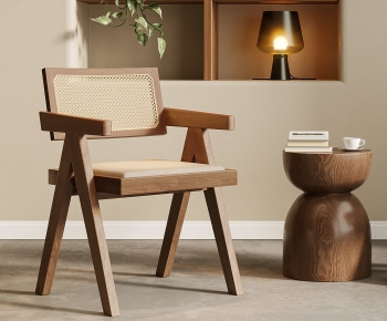 Wabi-sabi Style Lounge Chair-ID:487668993