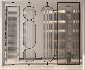 Modern Glass Screen Partition-ID:974744089