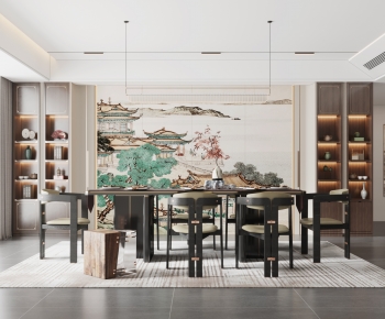 New Chinese Style Dining Room-ID:642652035