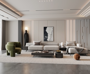 Modern A Living Room-ID:495160105