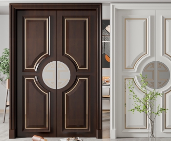 New Chinese Style Double Door-ID:568120009