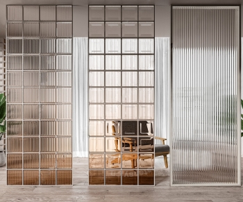 New Chinese Style Glass Screen Partition-ID:609922896