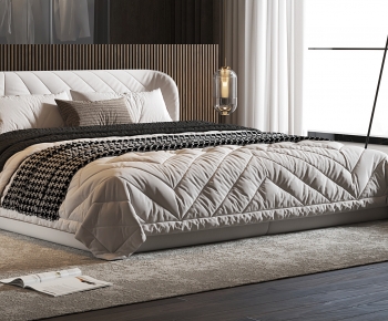 Modern Double Bed-ID:163784032