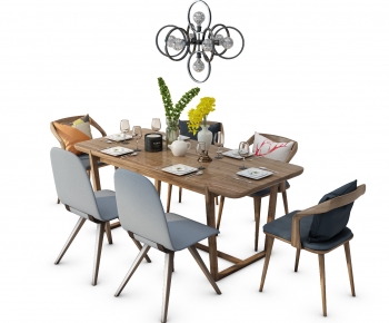 Modern Dining Table And Chairs-ID:802541972