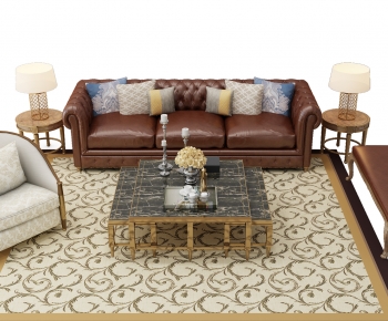 Simple European Style Sofa Combination-ID:633779055
