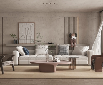 Wabi-sabi Style A Living Room-ID:232825041