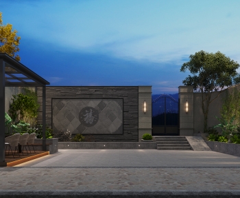 New Chinese Style Courtyard/landscape-ID:286037929