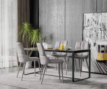 Modern Dining Table And Chairs-ID:185286053