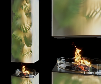 Modern Fireplace-ID:829170947