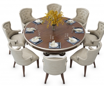 New Chinese Style Dining Table And Chairs-ID:407697925