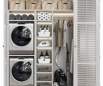 Modern Laundry Cabinet-ID:820195912