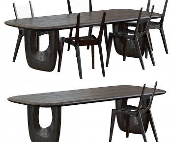 Modern Dining Table And Chairs-ID:696980004