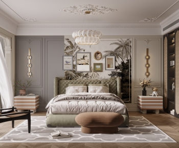 Modern French Style Bedroom-ID:570224056