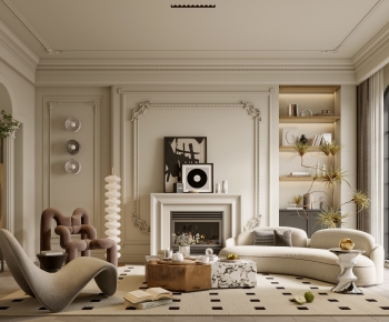 French Style A Living Room-ID:653835065