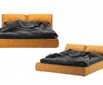 Nordic Style Double Bed-ID:349632027