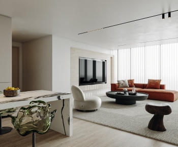 Modern A Living Room-ID:610244042