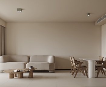 Wabi-sabi Style A Living Room-ID:699636947