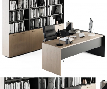 Modern Office Desk And Chair-ID:788223036