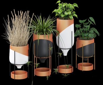 Modern Ground Green Plant Potted Plants-ID:831322915
