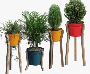 Modern Ground Green Plant Potted Plants-ID:992742067