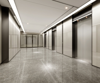 Modern Corridor/elevator Hall-ID:505394949