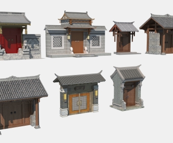Chinese Style New Chinese Style Facade Element-ID:391769498