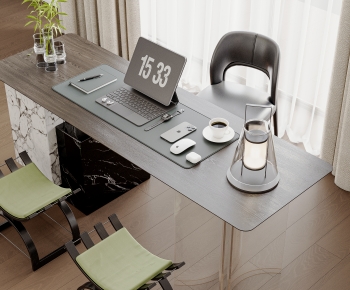 Modern Computer Desk And Chair-ID:186237102