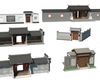Chinese Style New Chinese Style Facade Element-ID:962004905