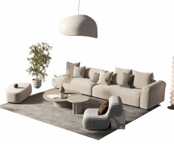Wabi-sabi Style Sofa Combination-ID:672277937