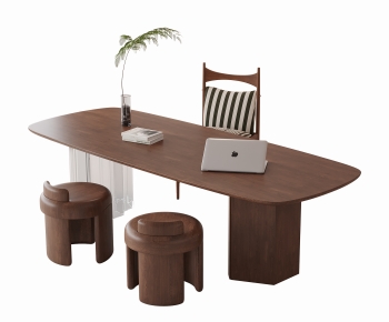 Modern Computer Desk And Chair-ID:659040936