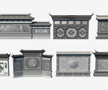 Chinese Style Landscape Wall-ID:517787937
